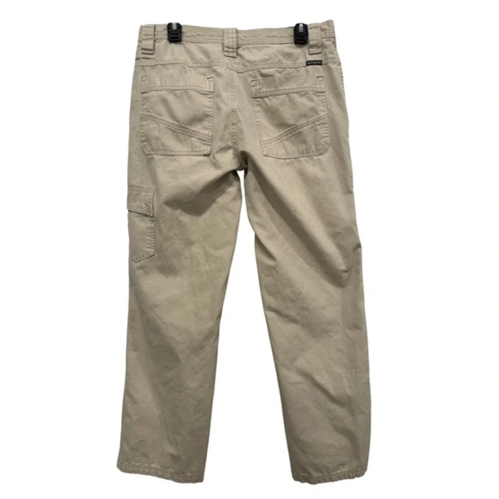Columbia Mens Tan Cotton Hiking Canvas Utility Carpenter Pants 32x32 Omni-Shield
